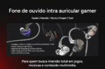 Headset Gamer Pcyes Tyet, Driver Dinamico 10Mm, Intra Auricular, P3 3,5Mm, Cabo Destacável 1,6M - Fpty1Dd - Imagem 6