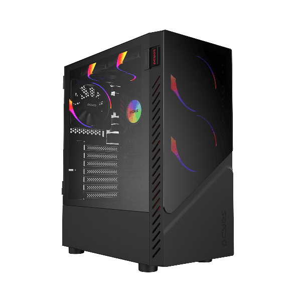 191993_1-17582209734923854-2.png GABINETE GAMER SET BLACK VULCAN - LATERAL EM VIDRO - PCYES - GSBVPBR - Imagem 1