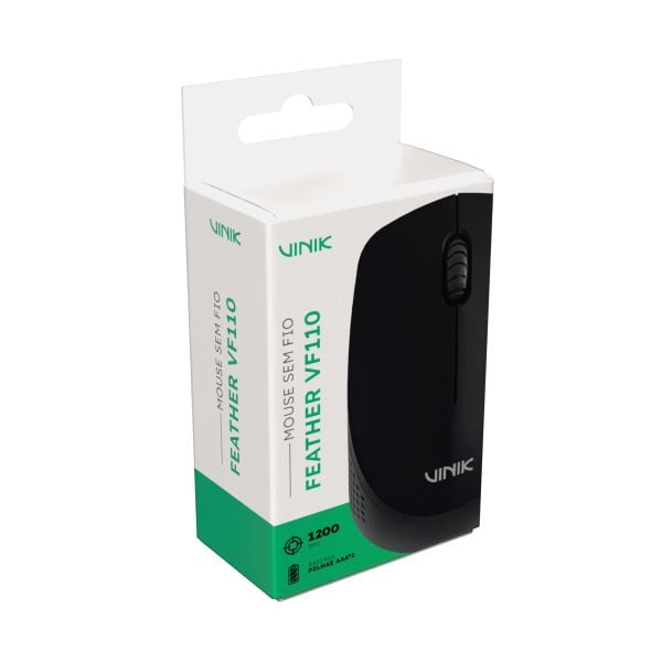 238572_7-17457924850587872.jpeg MOUSE SEM FIO VINIK FEATHER VF110 1200DPI - PRETO - Imagem 3
