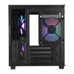 GABINETE GAMER VINIK G-CUBE PRETO VIDRO TEMPERADO C/ 3 FANS - GGGCVBK - Imagem 5