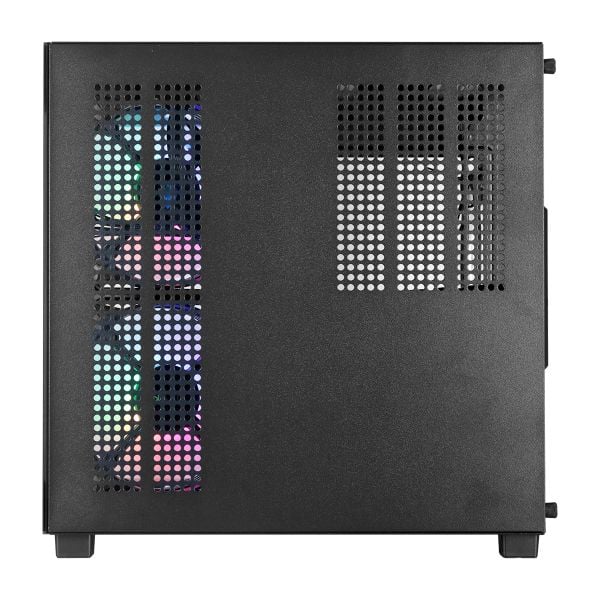 297008_7-17546595964417821.jpeg GABINETE GAMER VINIK G-CUBE PRETO VIDRO TEMPERADO C/ 3 FANS - GGGCVBK - Imagem 7