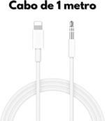 auxiliar audio (IOS para P2 3,5 mm) Conector Compativel com celulares entrada LIGHT A´GOLD CB-01 - Imagem 2