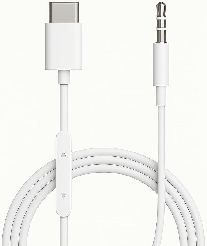 41xEYwUnGrL._AC_SX679_.jpg auxiliar audio (USB-C para P2 3,5 mm) Conector Compativel com celulares entrada TIPO C. A´GOLD CB - Imagem 1