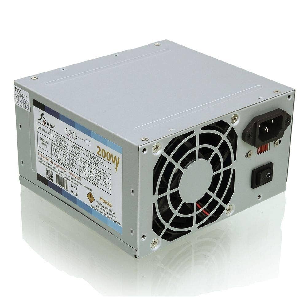 61gw5CyWNYL._UF10001000_QL80_-1.jpg Fonte de Alimentação para PC Knup KP-517 200W ATX com Conexão Sata - Imagem 1