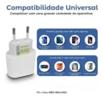 Adaptador A'gold Pro Ca31-4 Turbo 6.1a Usb-c 30w Branco - Imagem 6