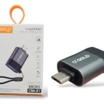 Adaptador Micro V8 Para Usb Micro-cba-21 Agold Original - Preto