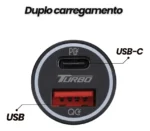 Fonte Turbo 60w Carregador Veicular Rapido Gold 9.1a Cj13-4 - Imagem 6