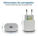 Adaptador A'gold Pro Ca31-4 Turbo 6.1a Usb-c 30w Branco - Imagem 3