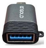 Adaptador Micro V8 Para Usb Micro-cba-21 Agold Original - Preto - Imagem 2