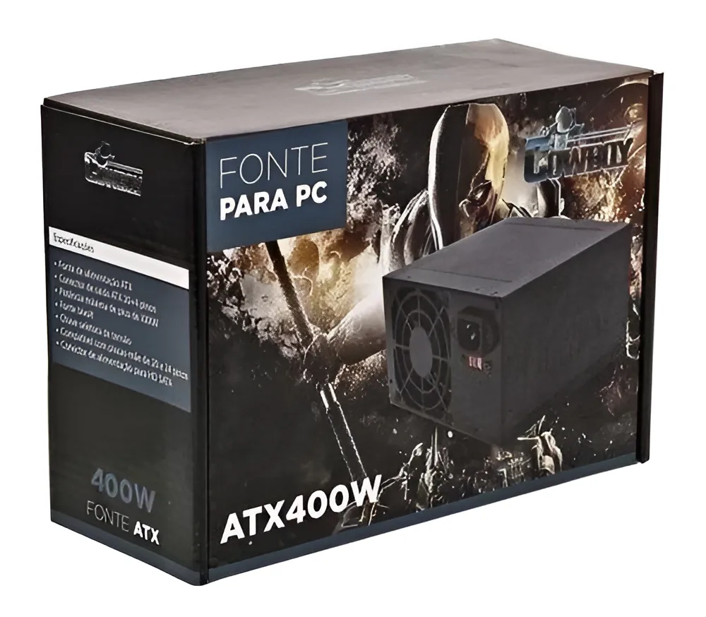 D_NQ_NP_2X_894454-MLA93500940475_092025-F.webp Fonte Gamer Silenciosa Atx 400w Cowboy Kp-532 - Imagem 1