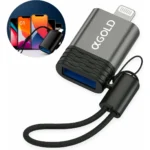Adaptador Preto Usb A'gold Cba-22 Para Lightning Original