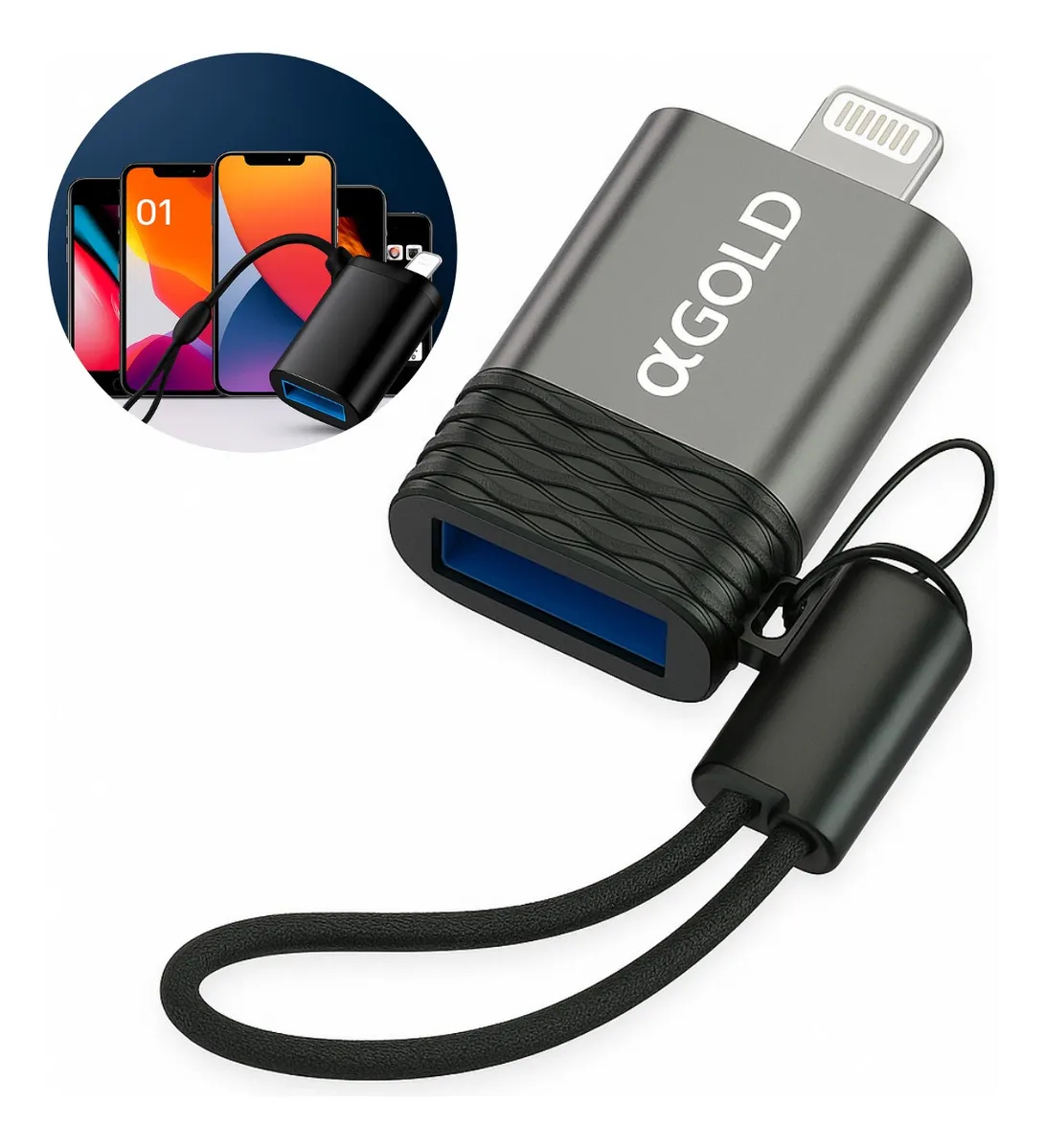 D_NQ_NP_2X_968369-MLB83840603034_042025-F-adaptador-preto-usb-agold-cba-22-para-lightning-original.webp Adaptador Preto Usb A'gold Cba-22 Para Lightning Original - Imagem 1