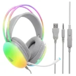 Fone De Ouvido Com Fio Gamer Knup Hathor Fn-635 LED Usb P2 - Imagem 3