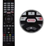 Controle Remoto Lelong LE-7093 para TV Toshiba LCS com Teclas Netflix e YouTube