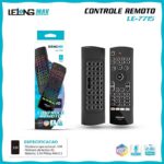 Controle Remoto Air Mouse com Mini Teclado e Voz Lelong LE-7715