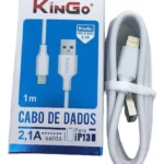 Cabo Kingo USB para Tipo C 2.1A 1m Carregamento e Dados Branco