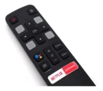Controle Remoto Lelong LE-7410 para TV TCL Android com Comando de Voz e Atalhos Netflix/Globoplay