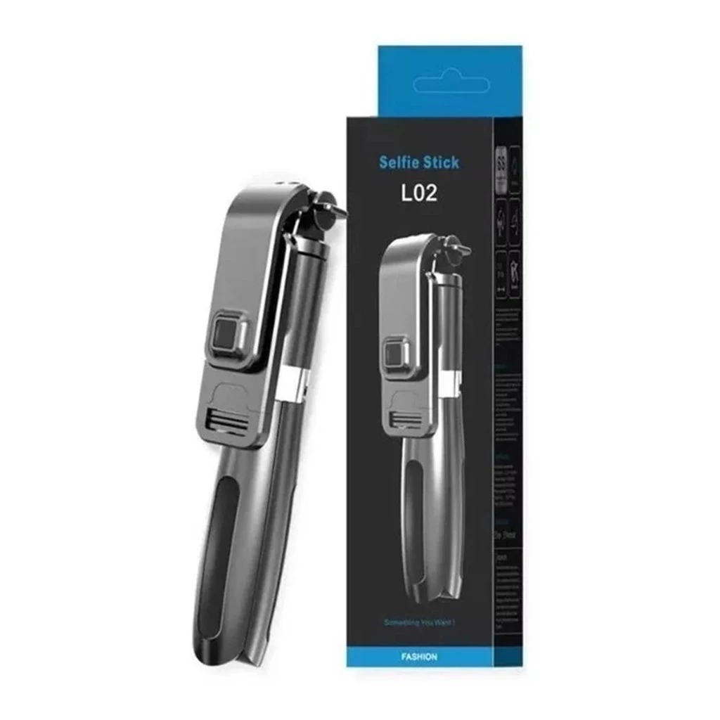 sg-11134201-7rd43-ltzt9s6d5lw148.webp Bastão de Selfie e Mini Tripé 2 em 1 L02 com Controle Remoto Bluetooth - Imagem 1