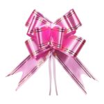 Laço de Fita 17 x 34— Unidade (Rosa) — Laço para Presentes (Não Pronto) Pacote (10 un)