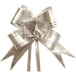 Laço Fácil G Fita Decorativa Amarelo com Filete Duplo Dourado 28mm×47cm —  Pacotes (1 un. cada) - Ref. 5204