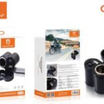 Carregador de Celular para Motocicleta H'maston CS-10 com Visor de Luz LED e Entrada USB