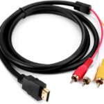 Cabo Sinal HDMI para RCA (AV) 1.5m - LEIA O AVISO! (NÃO É CONVERSOR ATIVO)
