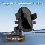 Suporte Veicular Universal H'maston SPR02 com Ventosa e Trava Automática - Imagem 2