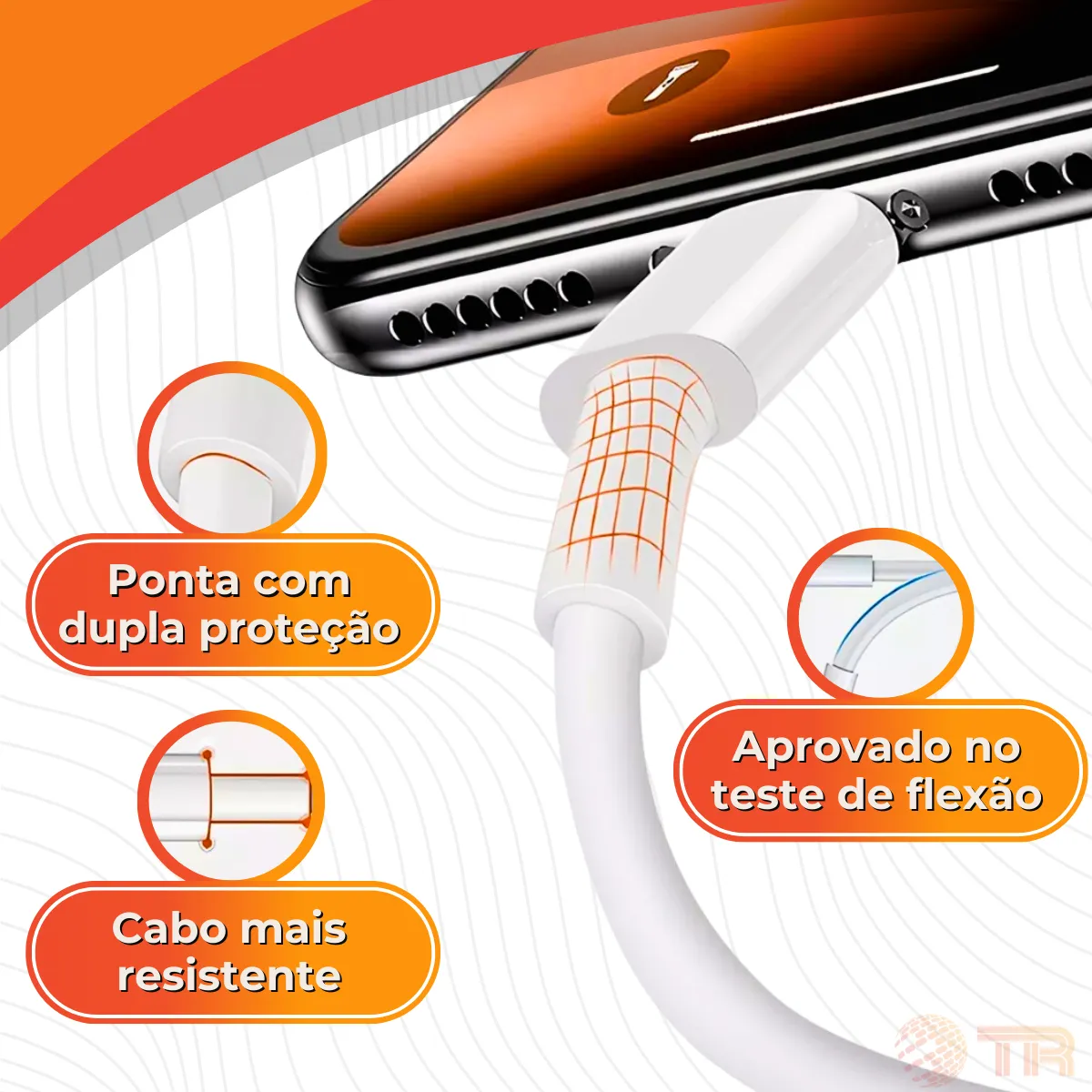 Fonte Carregador Lelong LE-294CC 20W PD 3.0 Turbo com Cabo USB-C - Imagem 3