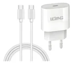 Fonte Carregador Lelong LE-294CC 20W PD 3.0 Turbo com Cabo USB-C