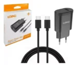 Fonte Carregador Rápido Lelong LE-283CC 5.1A com 2 Portas (USB e USB-C) e Cabo