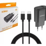 Fonte Carregador Rápido Lelong LE-283CP 5.1A com 2 Portas e Cabo para iPhone (Lightning)