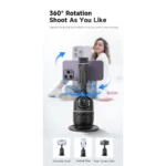 Suporte Robótico 360° com Rastreamento Facial e Gestos Peining PEI-P03 - Imagem 3