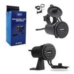 Carregador USB para Moto Knup KP-MT05 com Fixação no Guidão e Proteção à Prova d'Água
