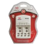 Carregador de Pilhas Mox MO-CP50 para AA, AAA e Bateria 9V Bi-Volt com Auto Stop