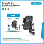 Suporte de Celular Universal para Moto e Bicicleta IT-Blue LE-062