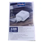 Fonte Carregador Turbo KinGo PD-38 33W com Saída USB e USB-C PD 3.0 - Imagem 2