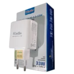 Fonte Carregador Turbo KinGo PD-38 33W com Saída USB e USB-C PD 3.0